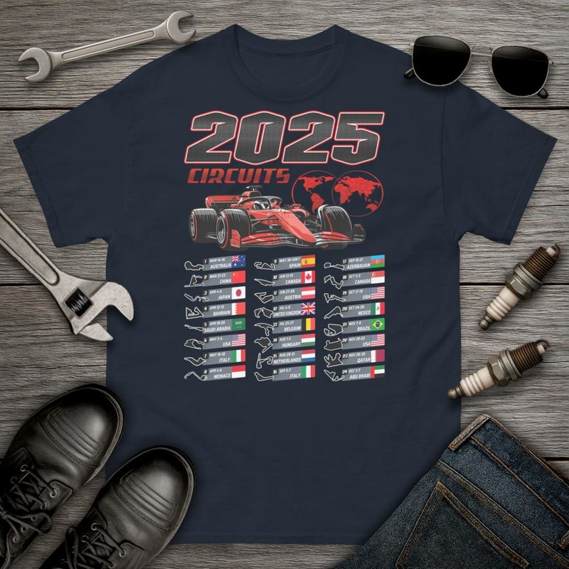 T-shirts: Kalender 2025 Grand Prix