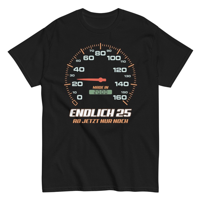 T-shirts: Endlich 25 Geburtstag 25 Jahre Vollgas