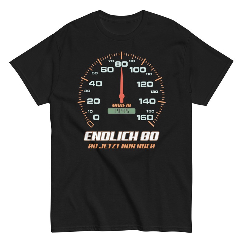 T-shirts: Endlich 80 Geburtstag 80 Jahre Vollgas
