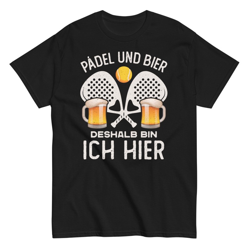 T-shirts: Padel und Bier Spaß