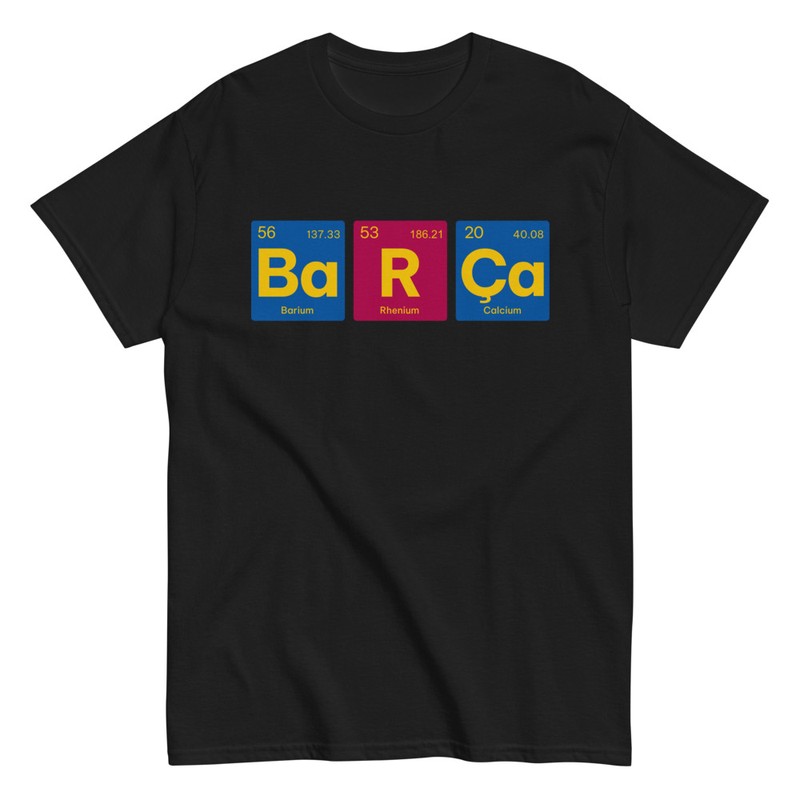 T-shirts: Chemische Symbole Barça
