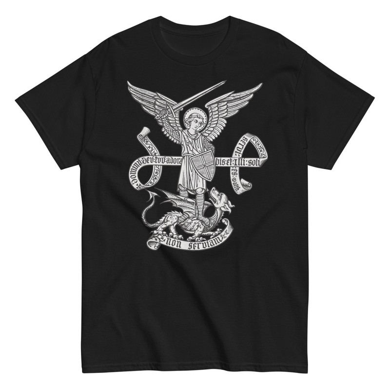 T-shirts: Sankt Michael: Beschützer auf Latein
