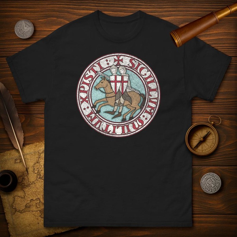 T-shirts: Sigillum Militum Xpisti: Templeremblem
