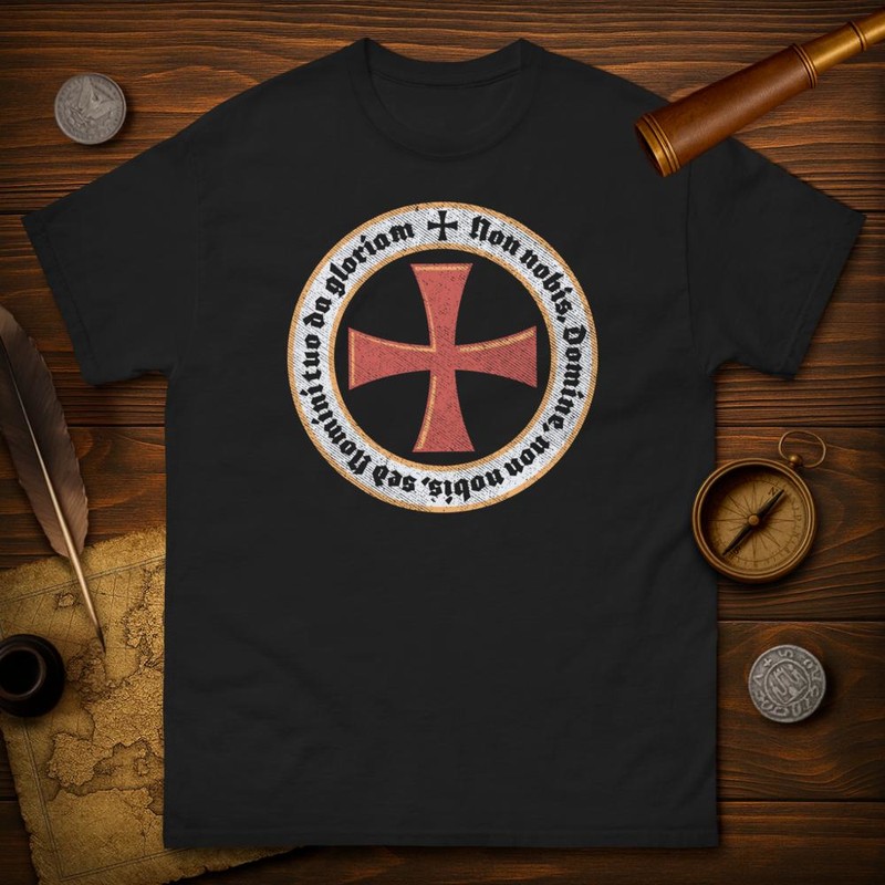 T-shirts: Non Nobis Domine: Templer Emblem