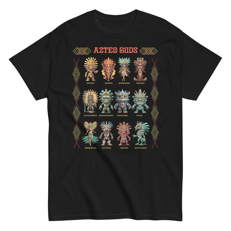 T-shirts: Götter der Aztekischen Mythologie