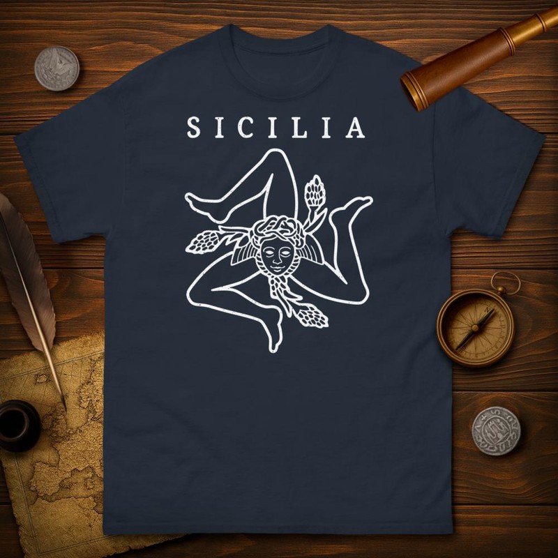 T-shirts: Sizilianisches Symbol Triskelion Sizilien