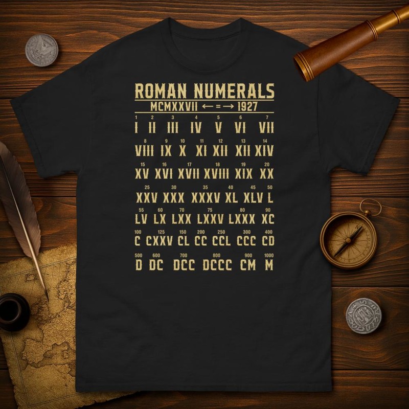 T-shirts: Römische Zahlen Antike Kultur