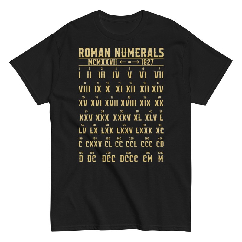 T-shirts: Römische Zahlen Antike Kultur