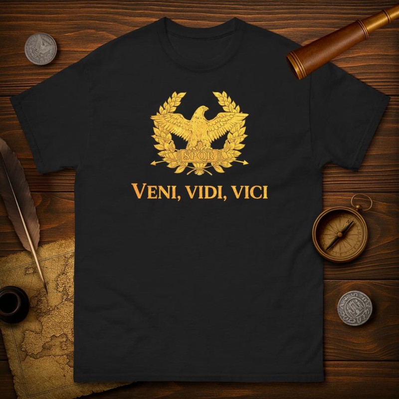 T-shirts: SPQR-Adler und Veni, Vidi, Vici