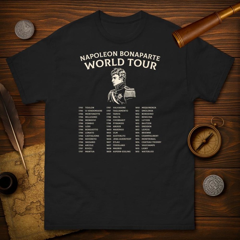 T-shirts: Napoleon Bonaparte Welt Tournee
