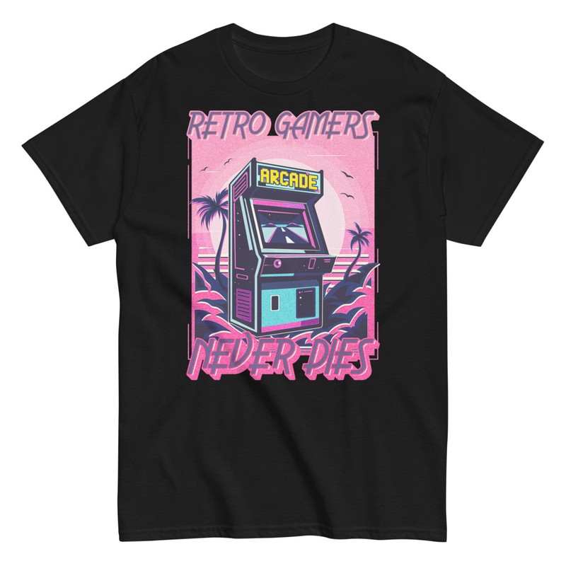 T-shirts: Arcade Retro Gamers Never Dies