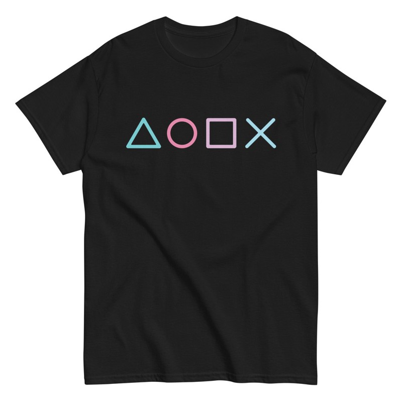 T-shirts: Klassische PlayStation Symbole