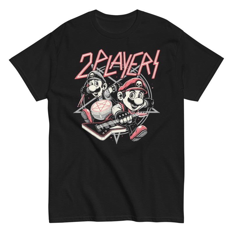 T-shirts: Rock Mario Bros 2 Spieler