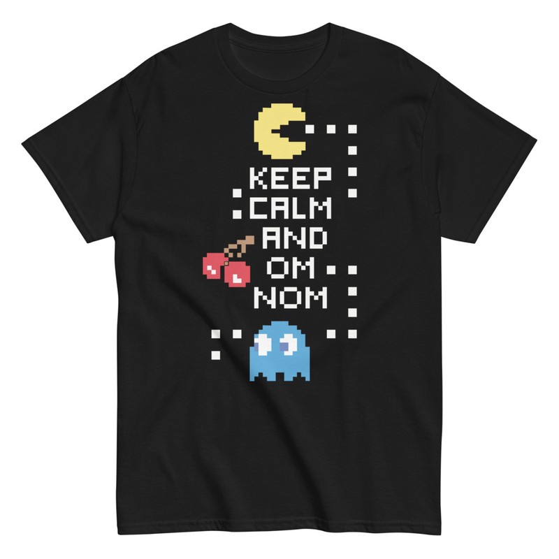 T-shirts: Pixel Art Bleib Ruhig Pac-Man
