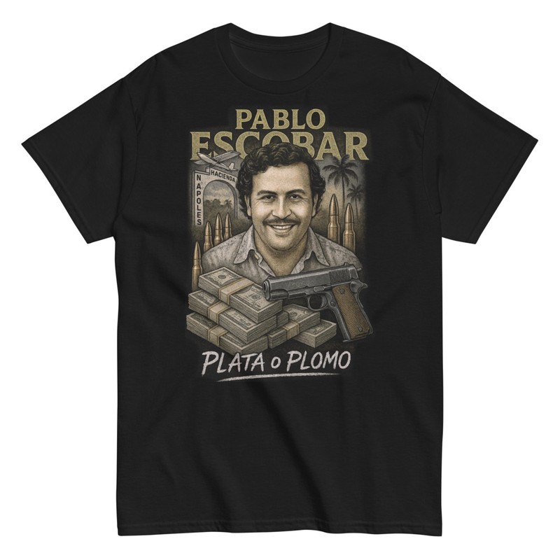 T-shirts: Pablo Escobar Plata o Plomo