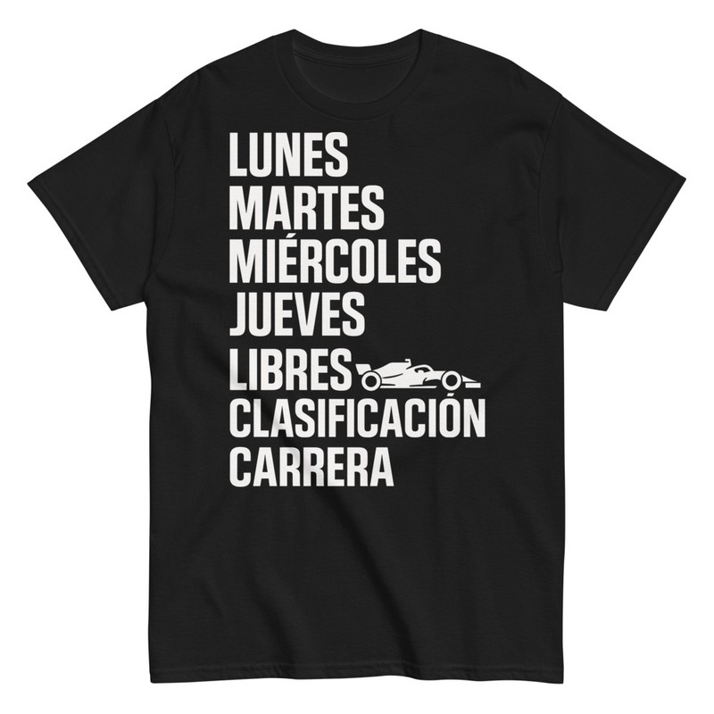 T-shirts: Evolution der Woche Formel 1