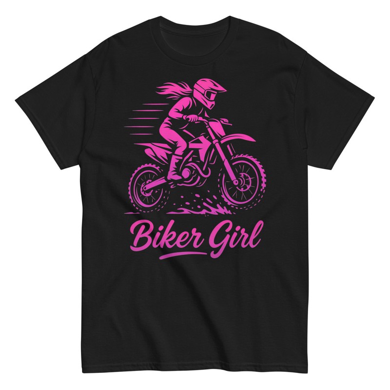 T-shirts: Biker Mädchen Motocross Rider