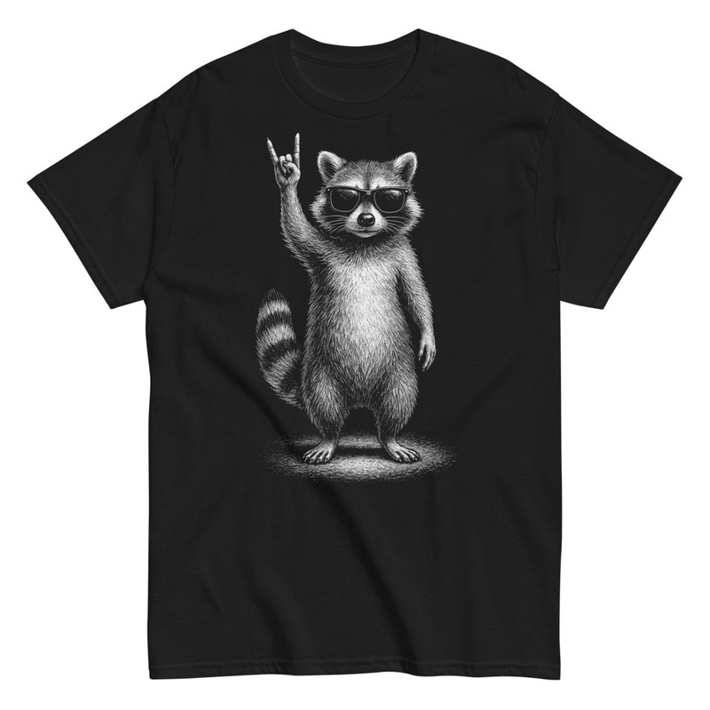 T-shirts: Cooler Waschbär mit Sonnenbrille Rock