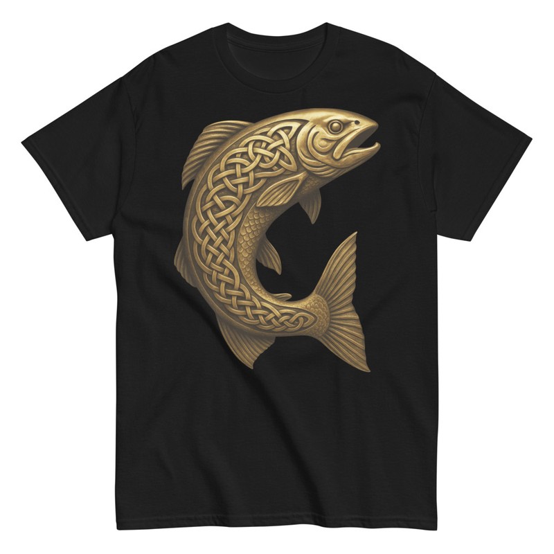 T-shirts: Goldener Keltischer Fisch Wikinger