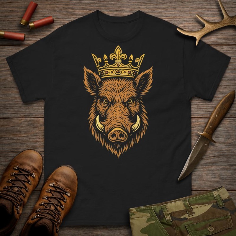 T-shirts: Majestätisches Gekröntes Wildschwein