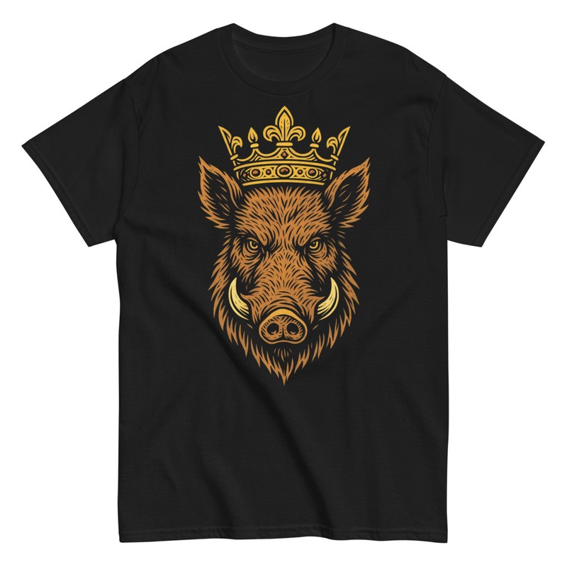 T-shirts: Majestätisches Gekröntes Wildschwein