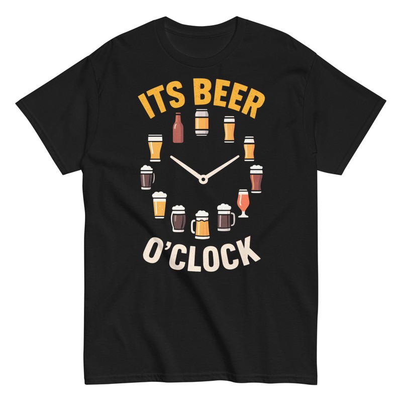 T-shirts: It's Beer O'Clock Uhr