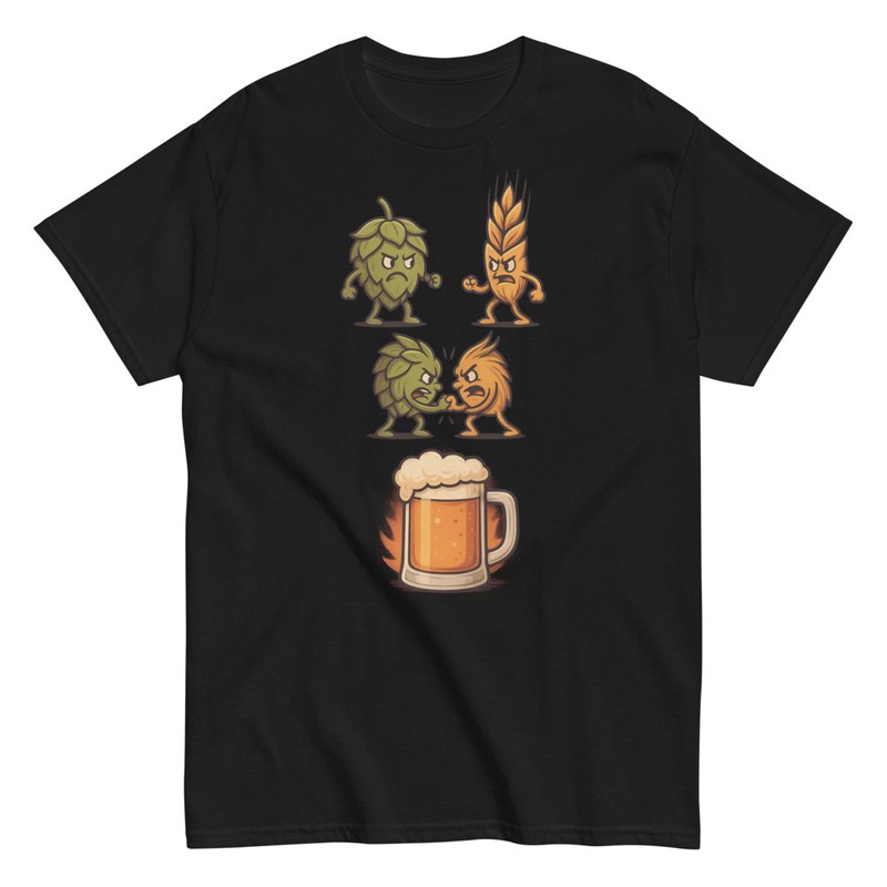T-shirts: Lustiger Hopfen und Gerste Kampf