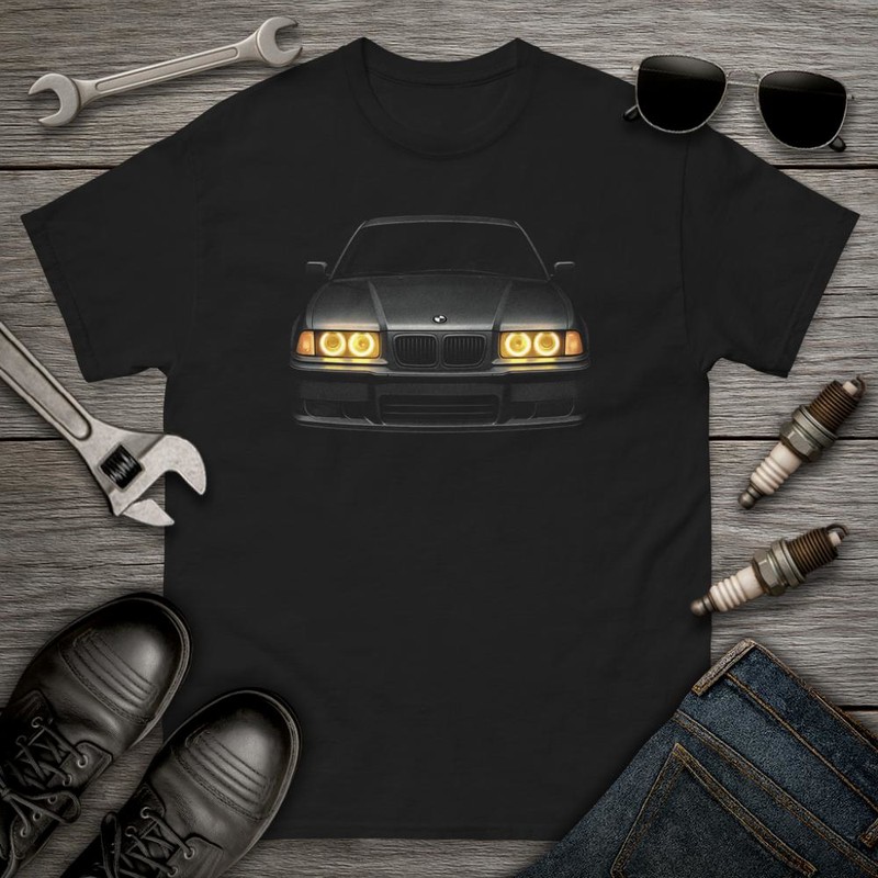 T-shirts: Frontansicht BMW Auto