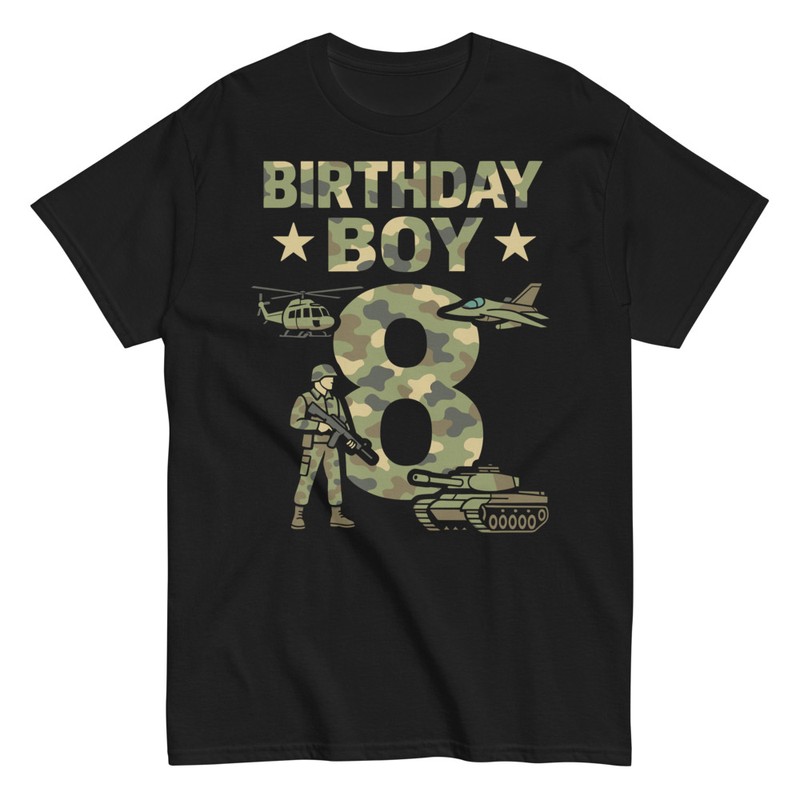 T-shirts: Militär Geburtstag Junge 8
