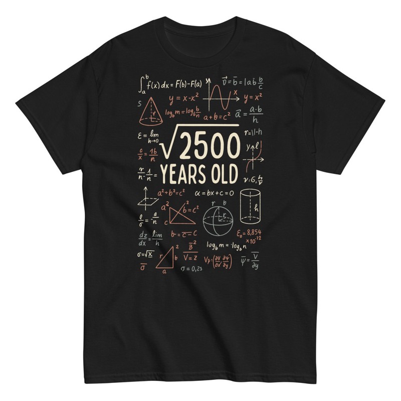 T-shirts: Mathematische Gleichungen 50 Jahre