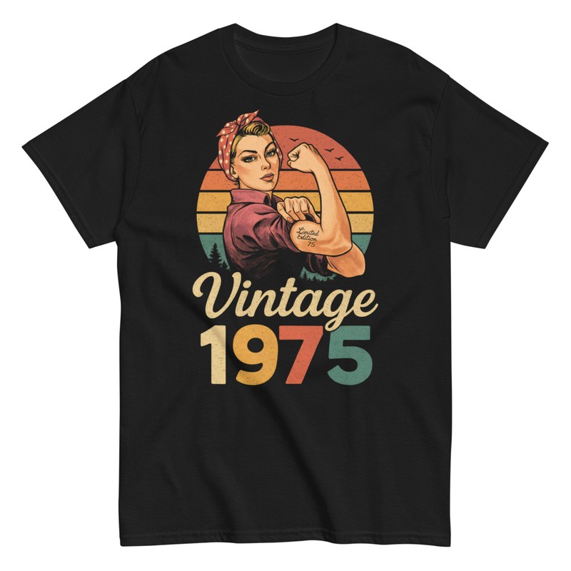 T-shirts: Geschenk 50. Geburtstag Frauen Vintage 1975