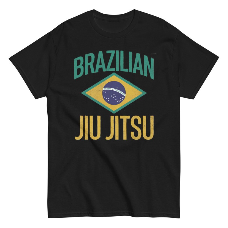 T-shirts: Brazilian Jiu Jitsu Flagge von Brasilien