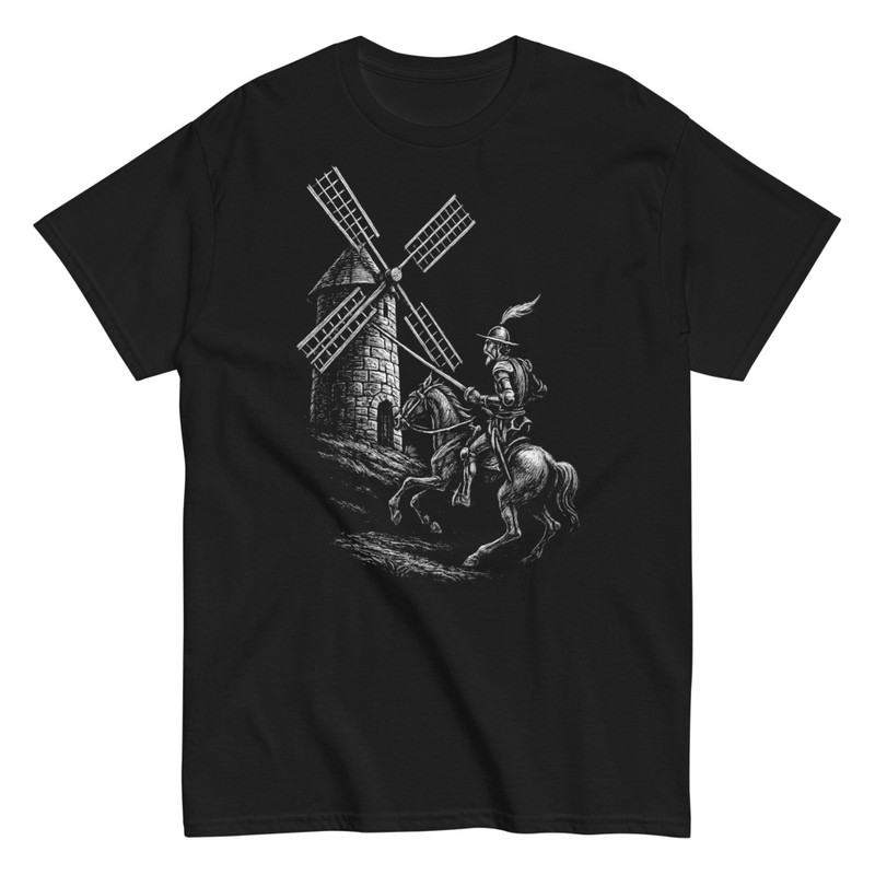 T-shirts: Don Quijote Gegen Windmühle
