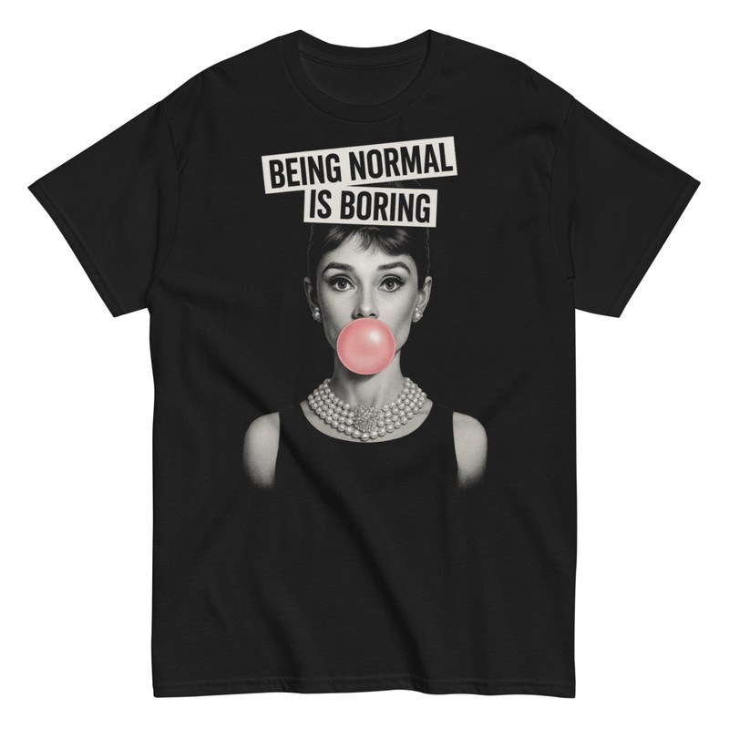 T-shirts: Audrey Hepburn Kaugummi Vintage