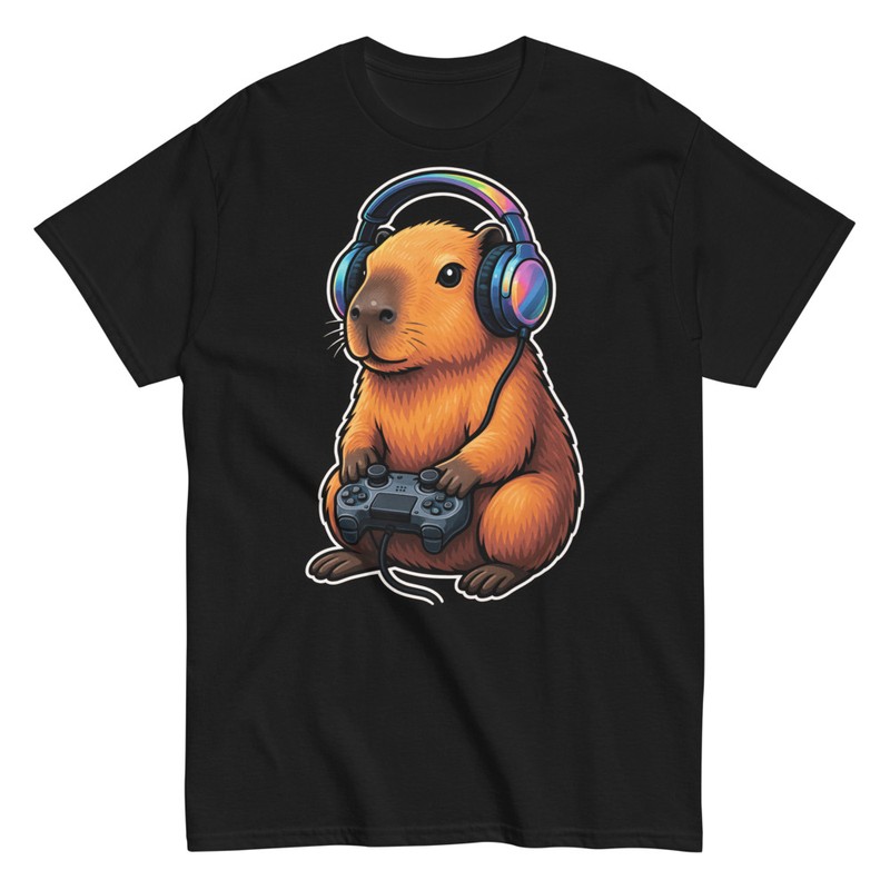 T-shirts: Lustiges Capybara Gamer