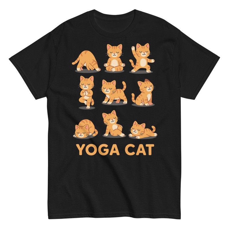 T-shirts: Lustige Yoga-Katze