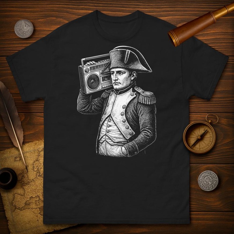T-shirts: Lustiges Napoleon mit Boombox