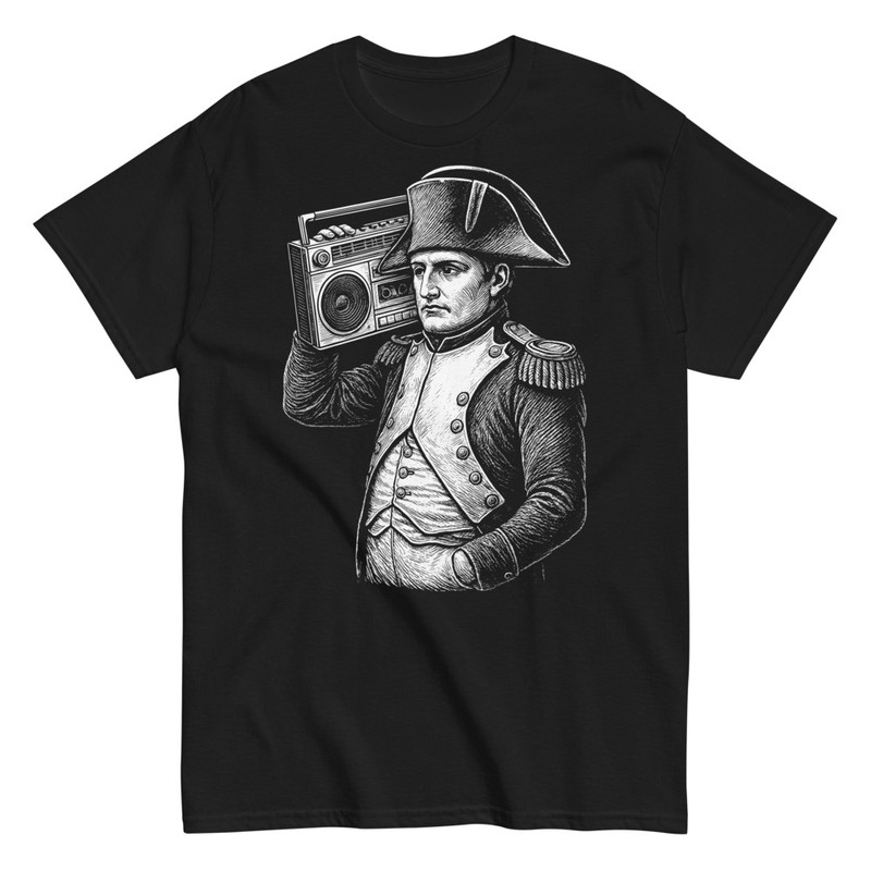 T-shirts: Lustiges Napoleon mit Boombox