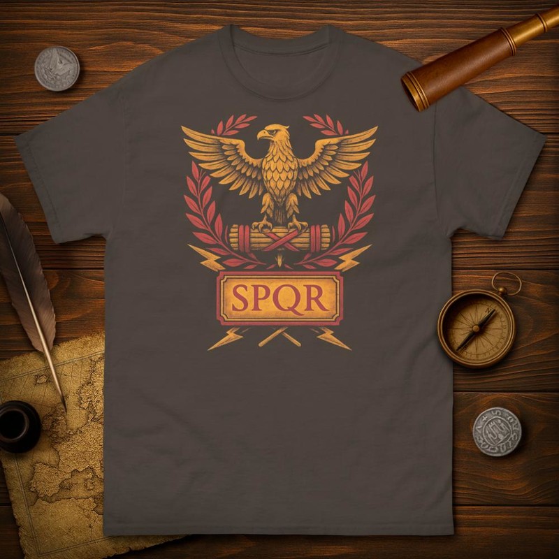 T-shirts: Rom Adler Emblem SPQR