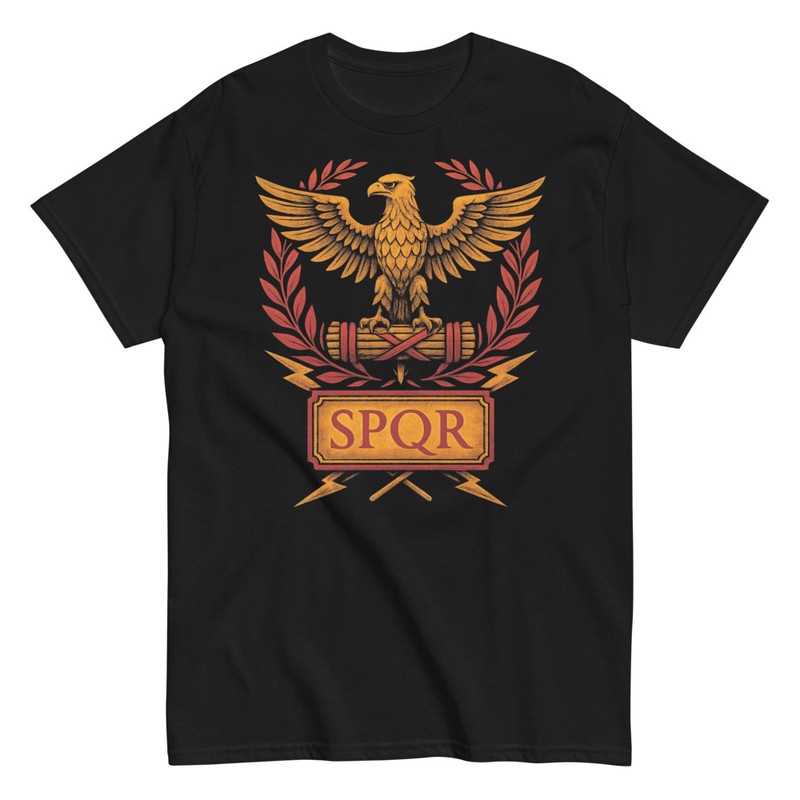 T-shirts: Rom Adler Emblem SPQR