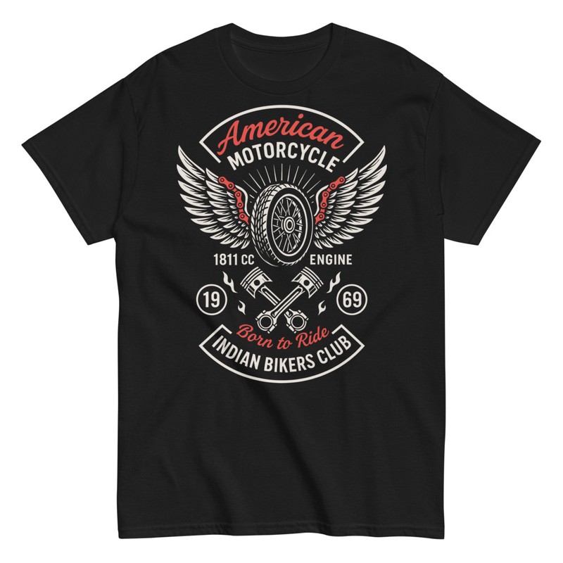 T-shirts: Vintage Motorradclub Amerikanisches Design