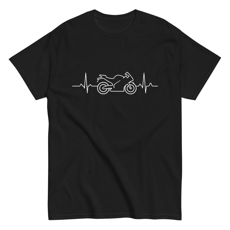 T-shirts: Motorrad Herzschlag Design