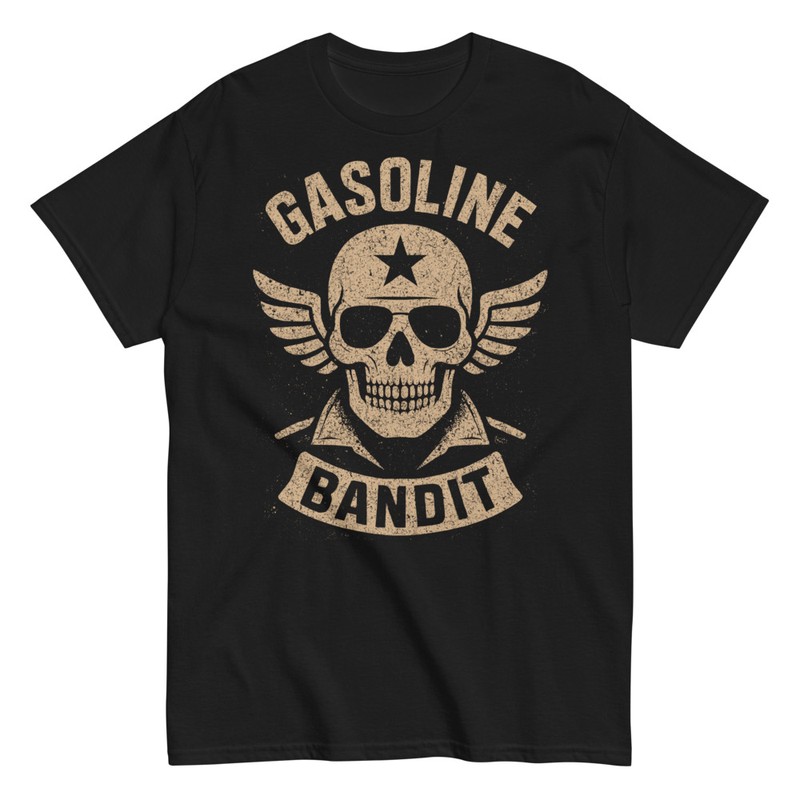 T-shirts: Schädel Gasoline Bandit