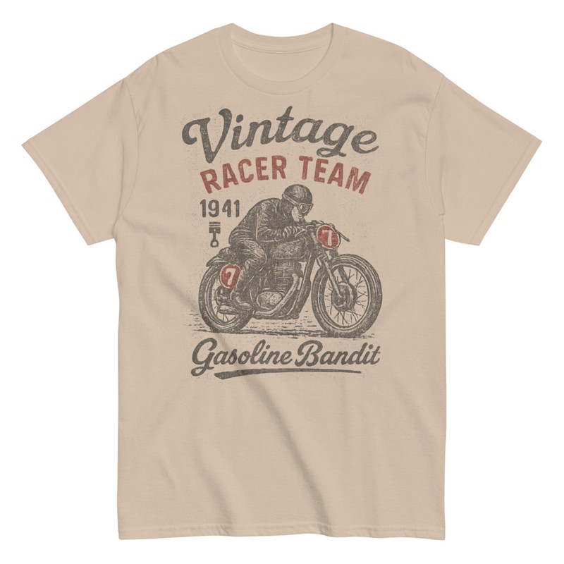 T-shirts: Vintage Racer Benzinbandit