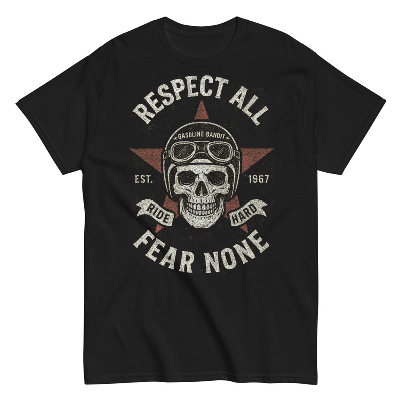 T-shirts: Respektiere Alle Fürchte Keinen Vintage