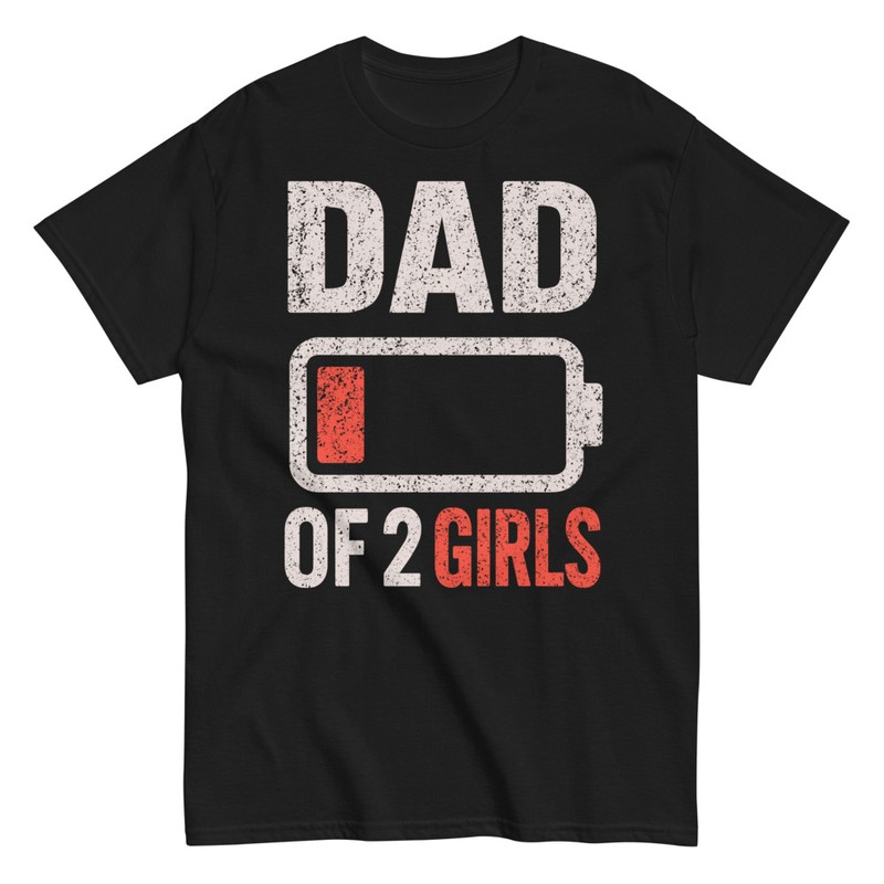 T-shirts: Papa von 2 Mädchen