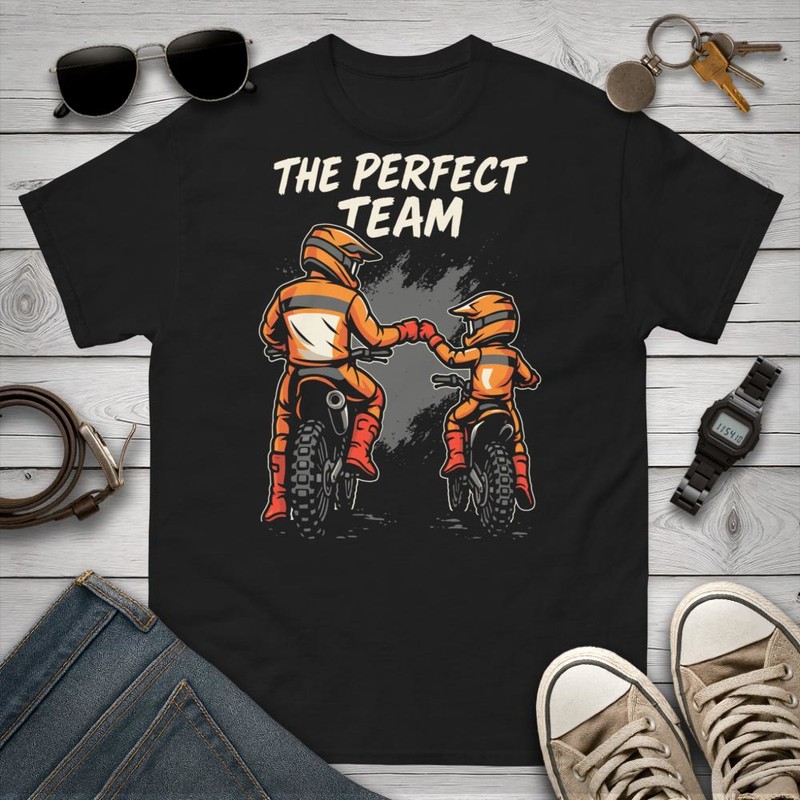 T-shirts: Motocross Vater-Sohn Team