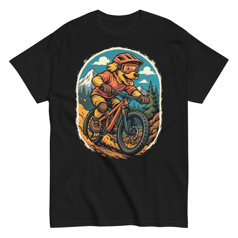 T-shirts: Hundeabenteurer Radfahrer