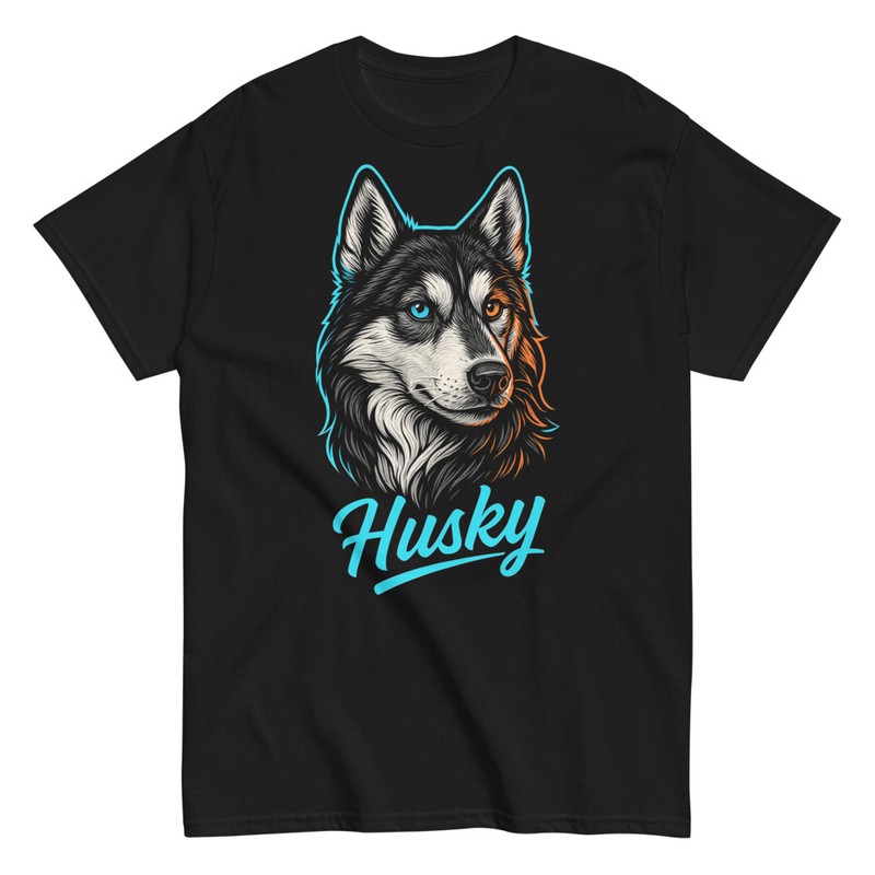 T-shirts: Künstlerisches Husky Design