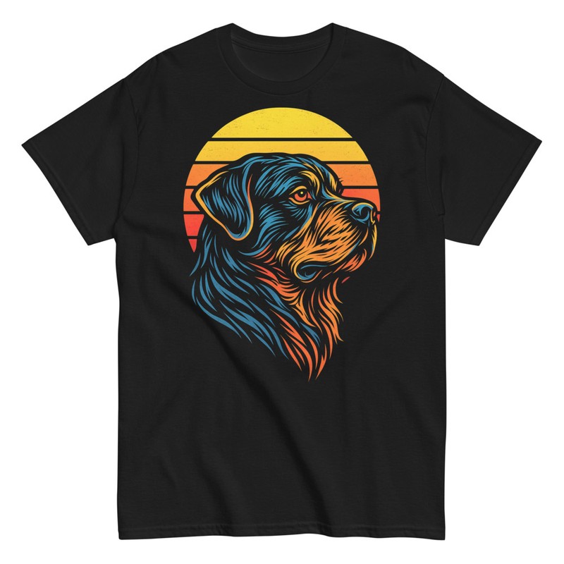 T-shirts: Rottweiler Hund Sonnenuntergang